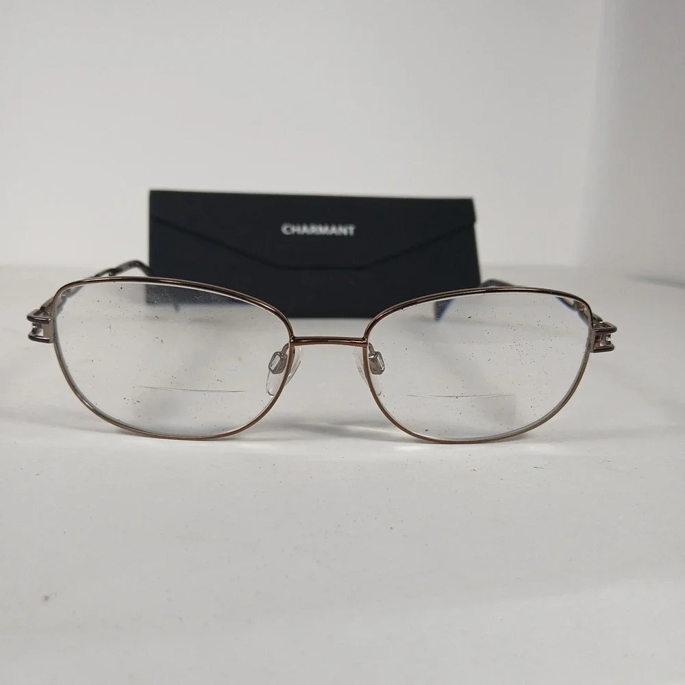 Aristar Charmant AR30800 Color 535 Brown Eyeglass Frames Only 52-16 140mm W/Case